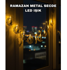 Dekoratif Ramazan Ay Işığı Secde Eden Adam Figürlü