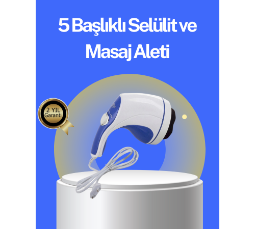 Elektrikli Yağ Yakıcı Masaj Aleti 5 Başlıklı Vücut Şekillendirici