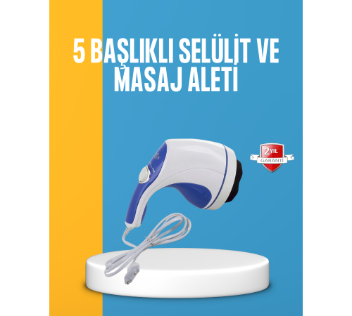Elektrikli Yağ Yakıcı Masaj Aleti 5 Başlıklı Vücut Şekillendirici