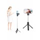 Selfie Çubuğu Tripod Bluetooth Kumandalı Selfie Çubuğu Telefon Tutucu