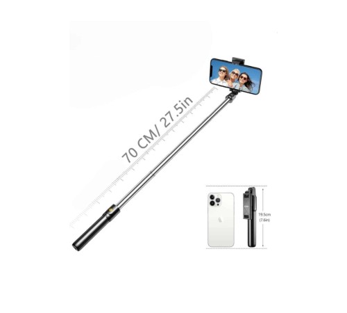 Cep Telefonu Tripod Standı Manyetik Selfie Sopa Bluetooth Uzaktan Kumandalı