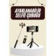 Cep Telefonu Tripod Standı Manyetik Selfie Sopa Bluetooth Uzaktan Kumandalı