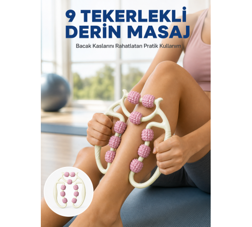 Dayanıklı Plastik Kas Masaj Rulosu Selülit Karşıtı