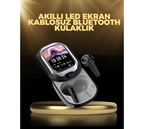 Kişiselleştirilebilir LED Ekranlı Bluetooth Kulaklık – Oyun & Müzik Modlu