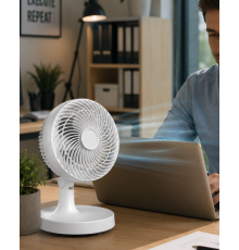 Kompakt Mini Fan Otomatik Salınımlı Sessiz Masaüstü Vantilatör