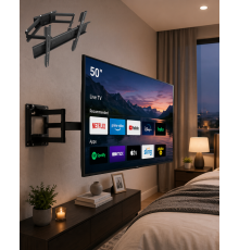 32 55 İnç TV Askı Aparatı Hareketli Duvar Askısı Döner Televizyon Tutucu