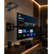 32 55 İnç Televizyon Askı Aparatı Duvara Monte Hareketli TV Tutucu