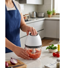 Şarjlı Mutfak Doğrayıcı 450 ML Sebze ve Sarımsak Doğrayıcı