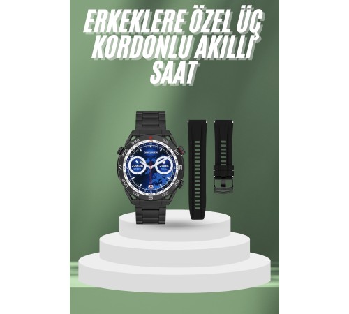 2025 Model Yuvarlak Ekran Android ve İOS Uyumlu GPS Takibi Yapabilen Akıllı Saat