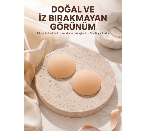 Silikon Göğüs Ucu Kapatıcı Kendinden Yapışkanlı Tekrar Kullanılabilir