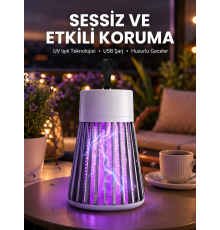 Kamp ve Bahçe İçin Şarjlı Böcek Kovucu Lamba
