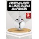 Kamp Lambası Güneş Enerjili Solar 5 Kanatlı Katlanır Lamba Karavan