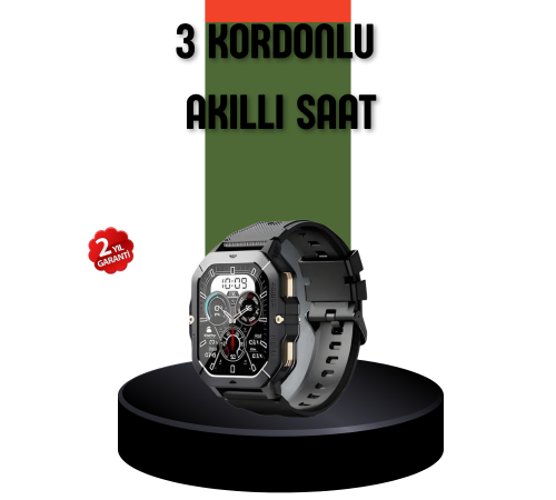 AMOLED Ekranlı Akıllı Saat 10 Gün Pil Ömrü