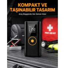Dijital Göstergeli Taşınabilir Hava Kompresörü Güçlü Şişirme Performansı Yeni Nesil
