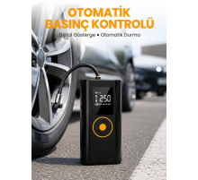 Otomatik Duran Dijital Hava Pompası Kompakt ve Taşınabilir Tasarım Yeni Nesil