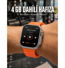 Yeni Nesil 3 Kordonlu Kol Saati 49 MM Amoled Ekran Akıllı Saat