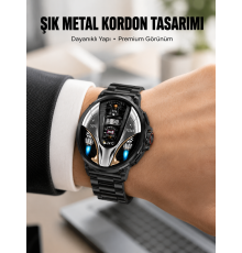 SW80 Akıllı Saat 1.93″ Ultra HD Ekran 700 mAh Batarya 3 Kordon Yeni Nesil