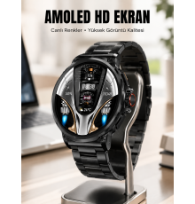 Şık Metal Kasa ve Değiştirilebilir Kordonlarla SW80 Smartwatch Yeni Nesil