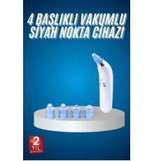 4 Başlıklı Vakumlu Siyah Nokta Ve Yüz Temizleme Cihazı