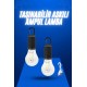 Askılı Kırılmaz Led Işık Kamp Bahçe Lambası Taşınabilir Led Ampul Şarjlı