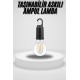 Taşınabilir Askılı Ampul Kamp Lambası Askılı Type-C Şarjlı Bahçe Lambası