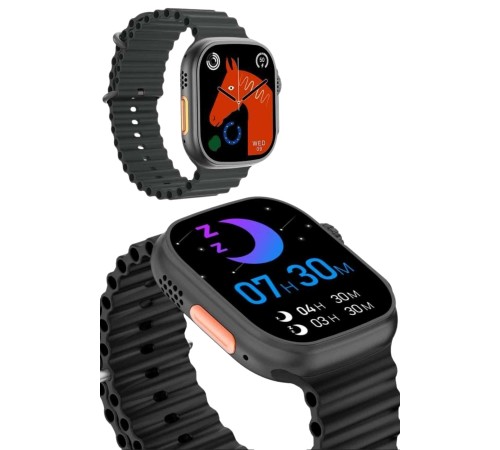 Ultra Akıllı Saat 49 Mm Çift Kordonlu Arama Cevaplama Bluetooth Bağlantılı