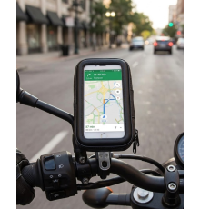 Su Geçirmez Motosiklet Bisiklet Telefon Tutucu 360 Derece Döner Gidon Telefon Standı
