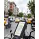 Su Geçirmez Motosiklet Bisiklet Telefon Tutucu 360 Derece Döner Gidon Telefon Standı