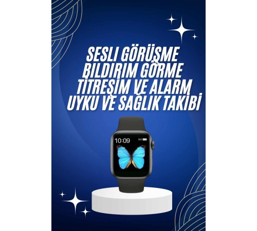 Arama Cevaplayabilen Akıllı Saat Bluetooth Bağlantılı Sosyal Medya Girişli