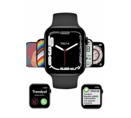Yeni Model Akıllı Saat Dokunmatik Ekran Unisex Amoled Ekran 44 mm