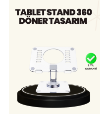 Ayarlanabilir Şeffaf Tablet Standı Kaymaz Silikon Tabanlı