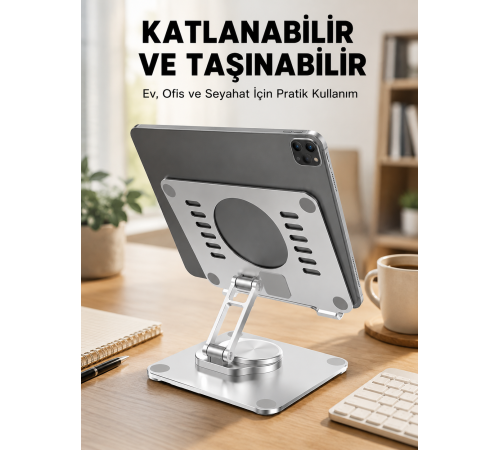 Taşınabilir Katlanır Tablet Braketi Masaüstü Stand Yeni Nesil