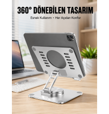 Çift Eksenli Ayarlanabilir Tablet Destek Standı Yeni Nesil