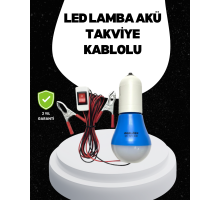 Araç Akü Bağlantılı 12V LED Ampul Pratik Işık Çözümü