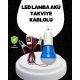 Araç Akü Bağlantılı 12V LED Ampul Pratik Işık Çözümü