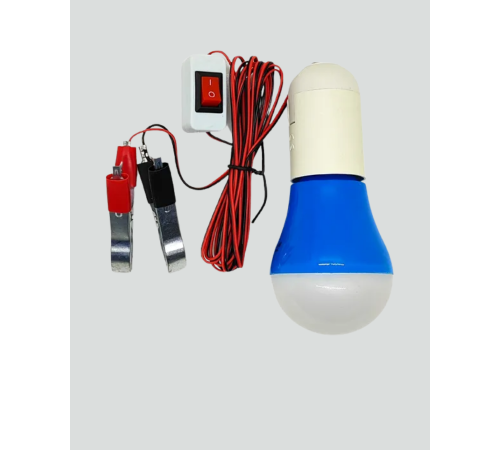 Timsah Kıskaçlı 12V LED Ampul Kamp ve Acil Durum Lambası