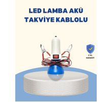 Timsah Kıskaçlı 12V LED Ampul Kamp ve Acil Durum Lambası