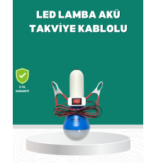 Aküden Çalışan 12V LED Ampul Taşınabilir Kullanım