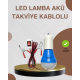 12V LED Ampul Timsah Kıskaçlı Taşınabilir Aydınlatma