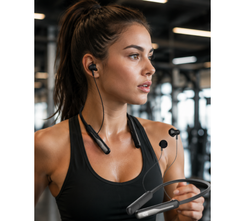 Extra Bass Kablosuz Kulaklık Uzun Bataryalı Neckband Tasarım