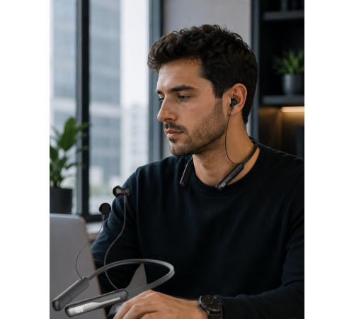 Bluetooth 5.4 Boyun Askılı Kulaklık Manyetik Kulaklıklı Type C Şarjlı