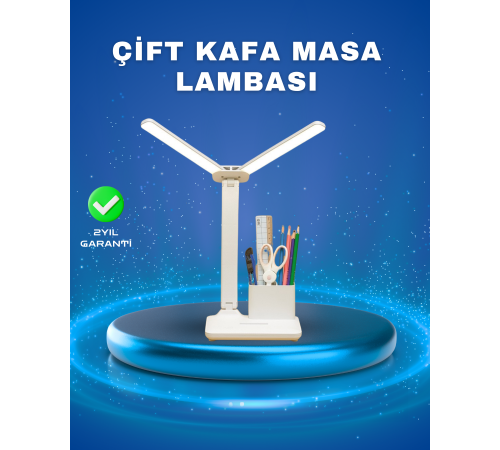 Kısılabilir LED Masa Lambası – Kalemlik, Telefon Standı ve Okuma Işığı Bir Arada
