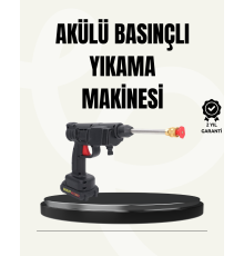 TEK BATARYALI 48V Şarjlı Basınçlı Yıkama Makinesi