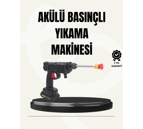 TEK BATARYALI 48V Şarjlı Basınçlı Yıkama Makinesi