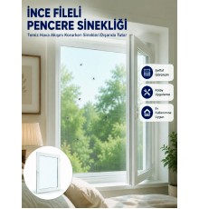 Tek Kanatlı Cırt Bantlı Pencere Sinekliği