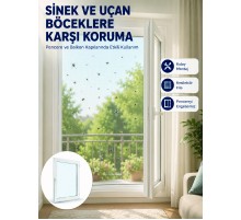 Pencere ve Balkon İçin Tek Kanatlı Kolay Takılan Sineklik