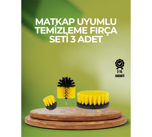 Matkap Uyumlu Temizlik Fırçası – Kablolu ve Akülü Matkaplarla Kullanılabilir