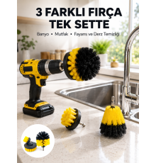 Banyo, Mutfak, Jant ve Fayans Temizliği İçin Uygun Matkap Başlığı