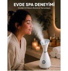Nano İyonik Buhar Cihazı Tek Tuşla Kullanım Yüz Bakım Makinesi