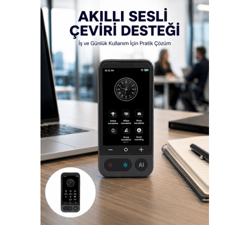 4.0 İnç Dokunmatik Ekranlı Akıllı Çeviri Cihazı Yeni Nesil